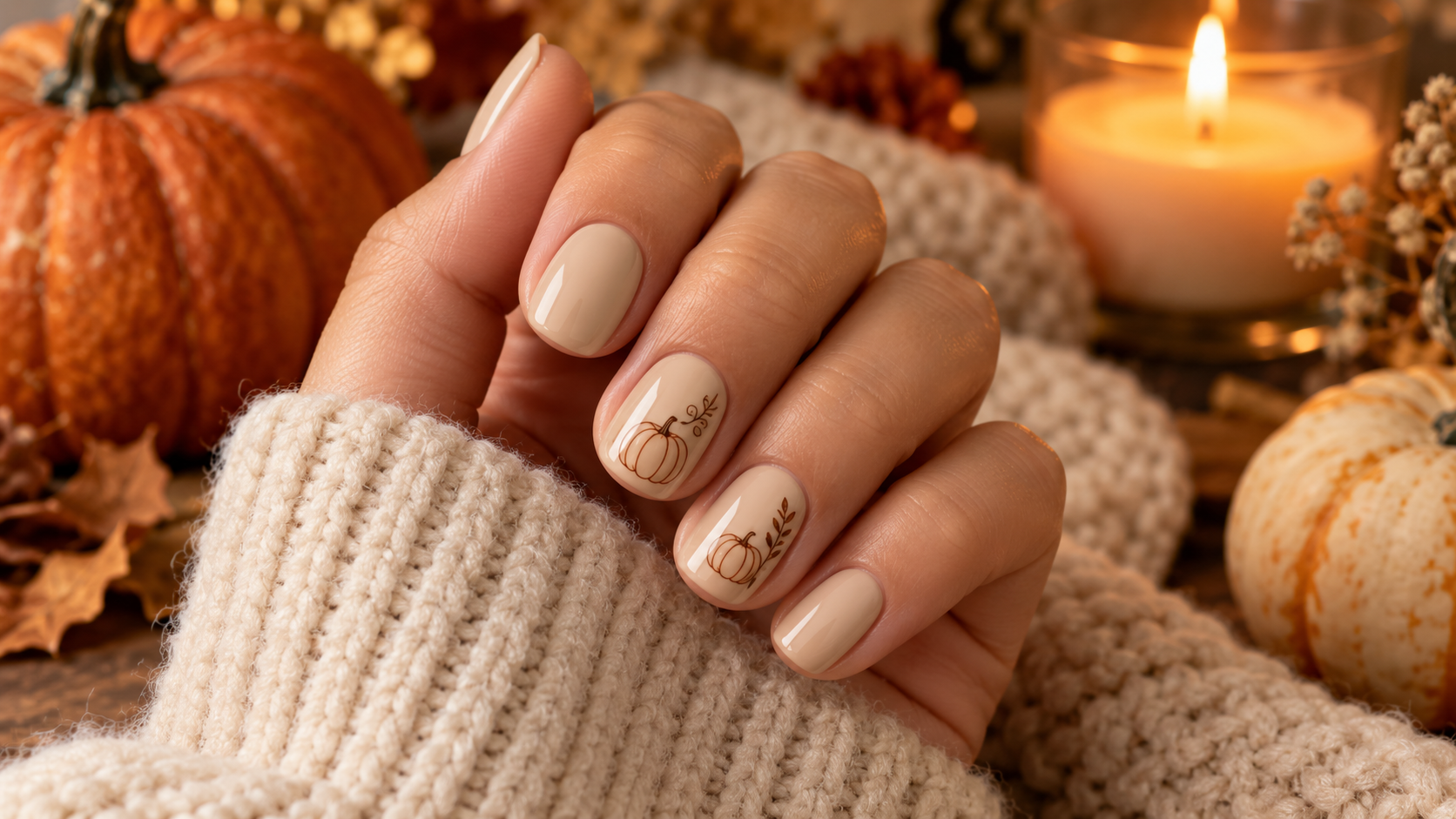 Mismatched Black-and-Nude Minimalist Capsule Manicure